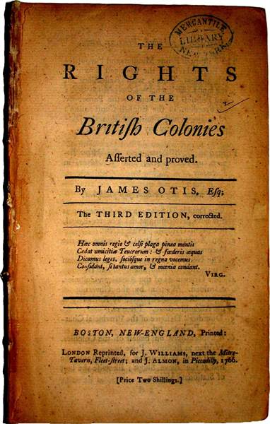 Image of Book: The Rights of the British Colonies Asserted and Provided